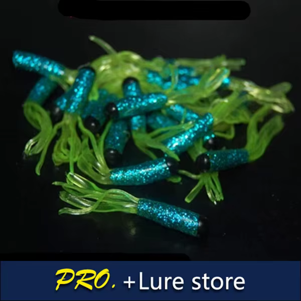 Señuelo Tube Jig 5cm – Silicona blanda para lubina - imagen 3