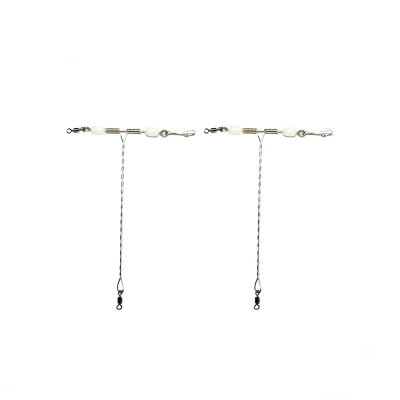 Snap en forma T 12 cm - Brazos de alambre inox con cuentas luminosas - imagen 2