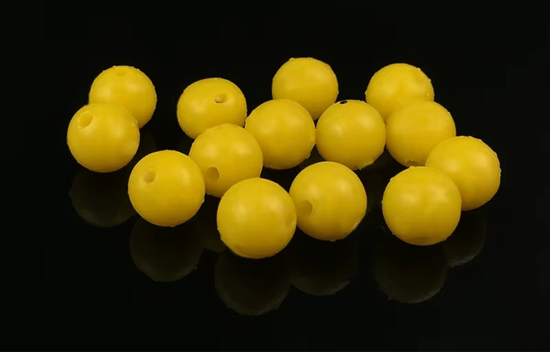 Cebos blandos redondos MNFT color amarillo