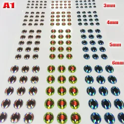 Ojos 3D adhesivos para señuelos A1A2A3A4 – Alta calidad