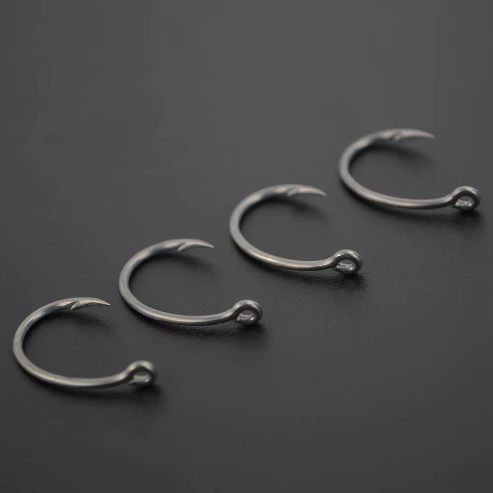 Hirisi Anzuelos de carpa con puas inox - recubrimiento para pesca - imagen 3