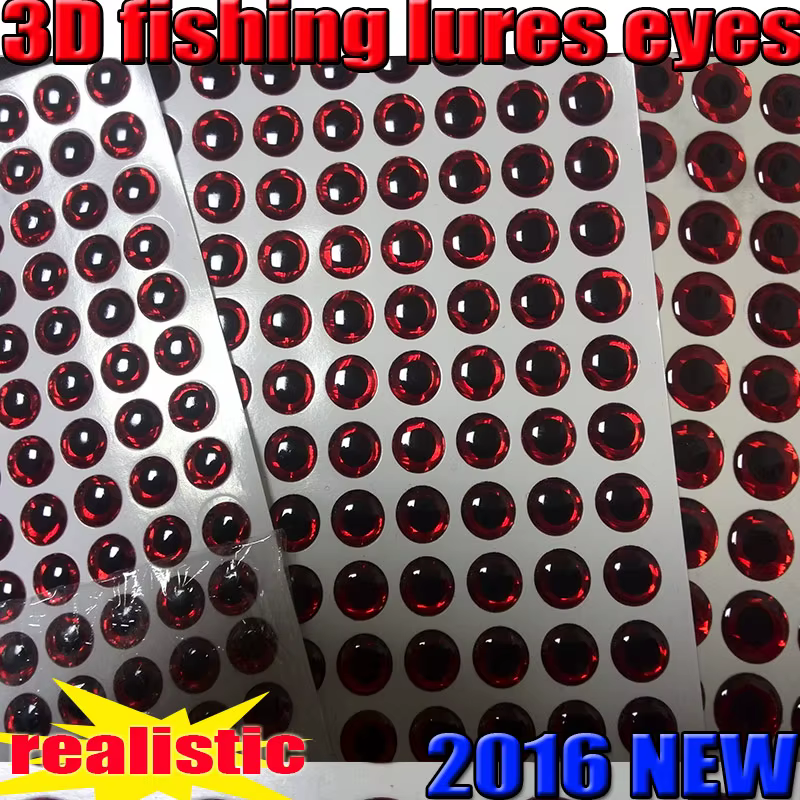 Nuevo señuelo de pesca 3D ojos mosca – tamaños 4MM a 16MM - imagen 4