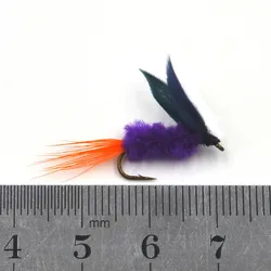 MNFT Mosca Artificial Púrpura Ala Negra – Imitación Insecto