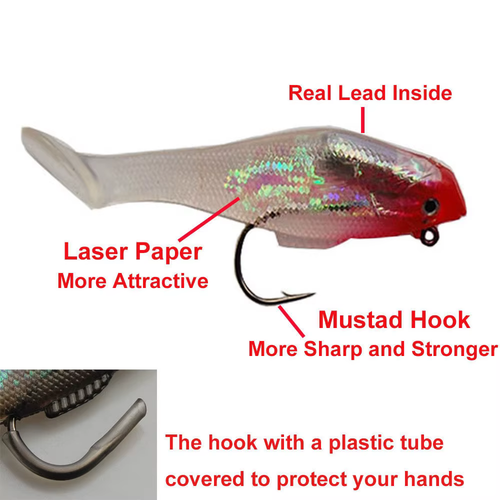JSM Señuelo blando de silicona para pesca profesional - imagen 2