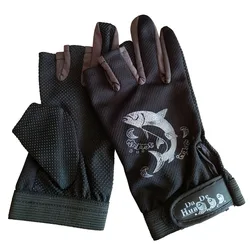 Guantes de Pesca sin Dedos Antideslizantes y Secado Rápido