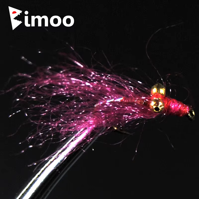 Anzuelo Crazy Charlie Bimoo dorado – Mosca trucha azul hundimiento rápido