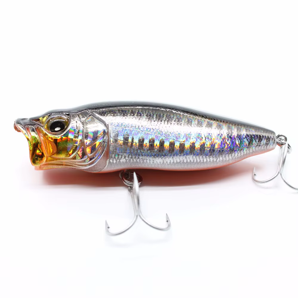 Popper flotante Minnow VMC 80mm 15g – Señuelo topwater para lubina - imagen 3