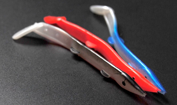 Señuelo Bimoo Anguila Soft Bait en color naranja