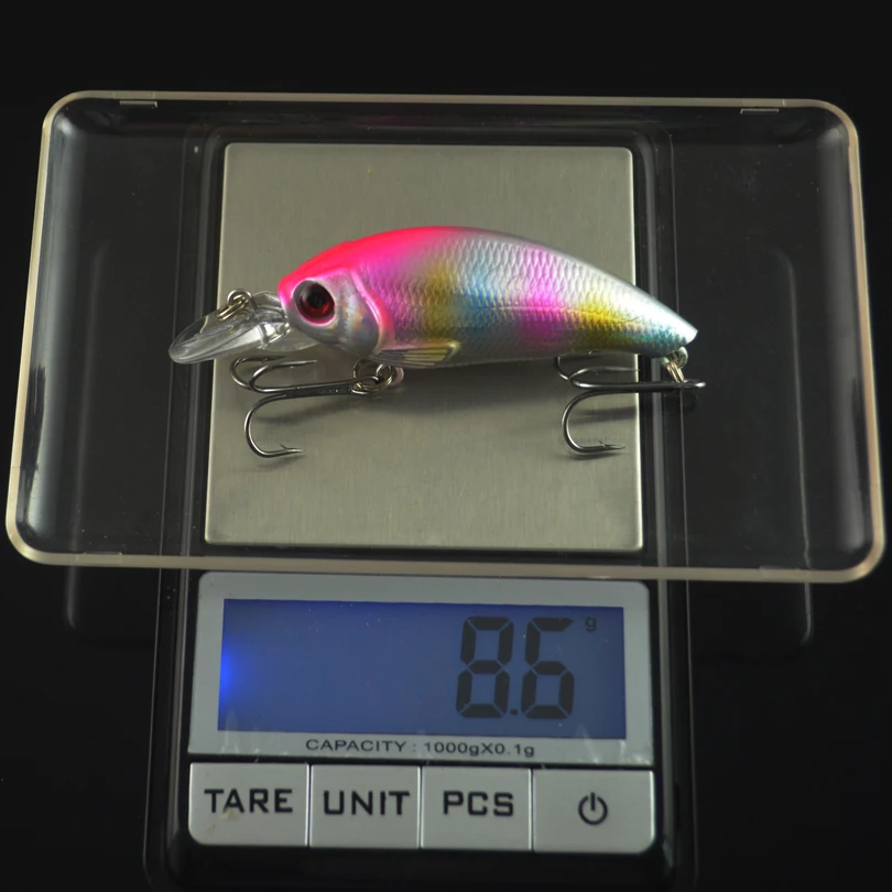 MNFT Crankbait 7,5 cm – Señuelo duro con ojos 3D y anzuelos