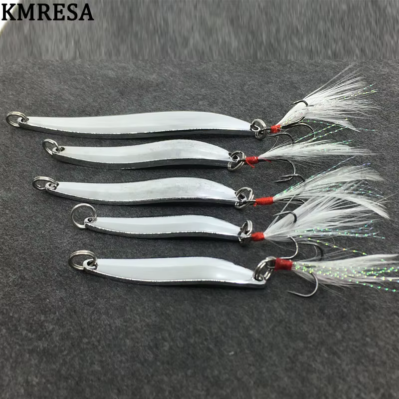 Cuchara giratoria oro plata triple anzuelo pesca trucha lucio