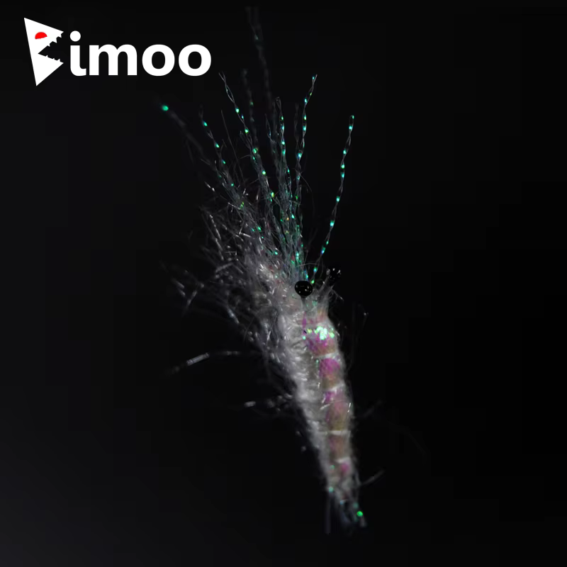 Bimoo Mosca Camarón Perlado – Cebo para Trucha - imagen 2