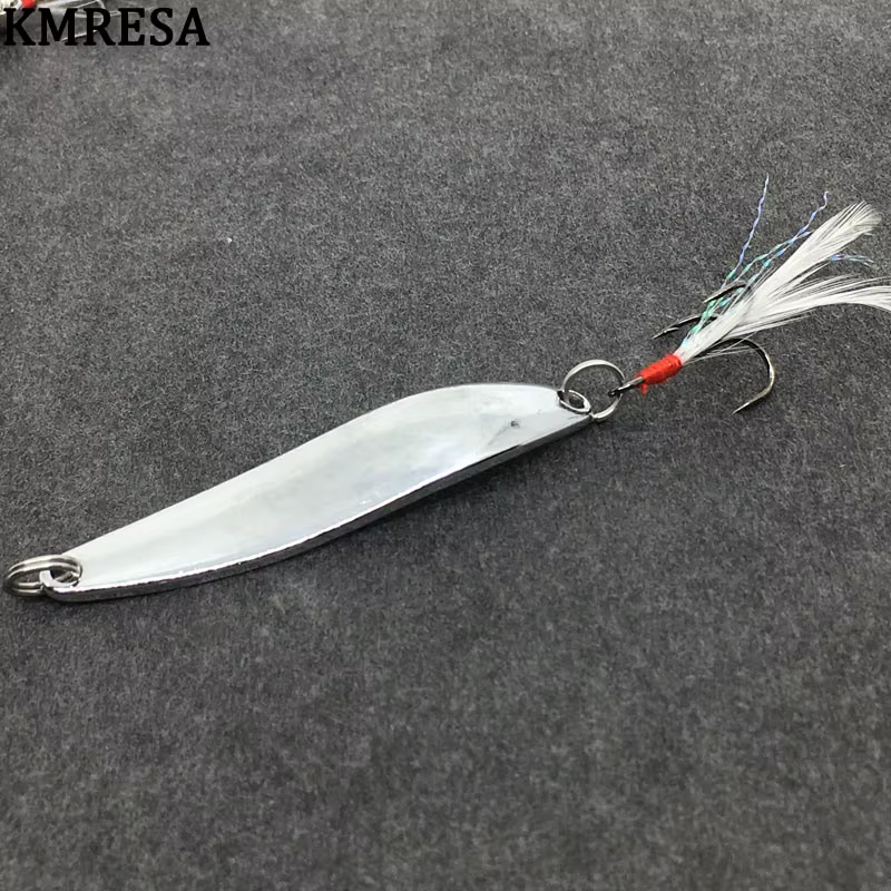 Cuchara giratoria oro plata triple anzuelo pesca trucha lucio - imagen 5