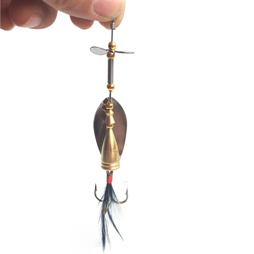 INFOF Spinnerbait con hélices giratorias para trucha y salmón
