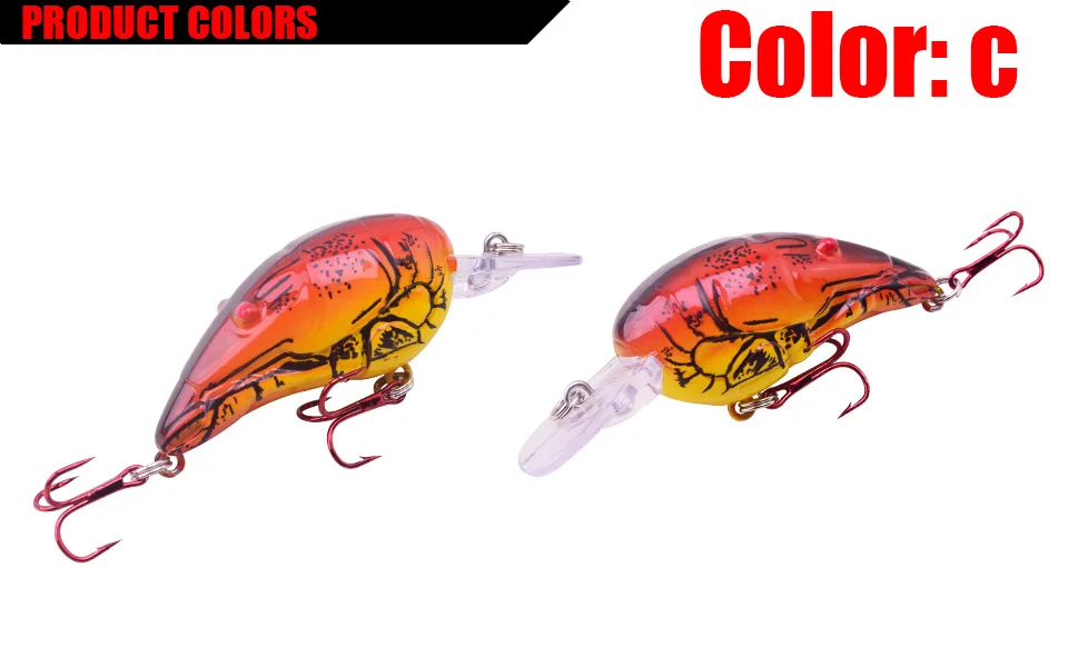 Colección de colores disponibles del señuelo 3D