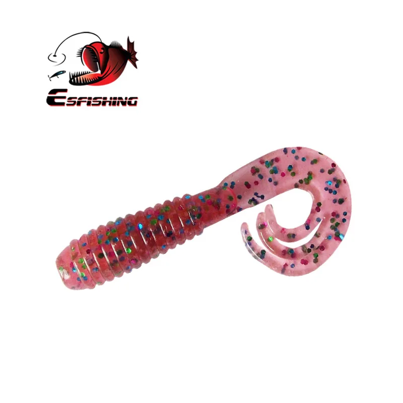 EsFishing Tripple Grub – Vinilo jigging cola rizada