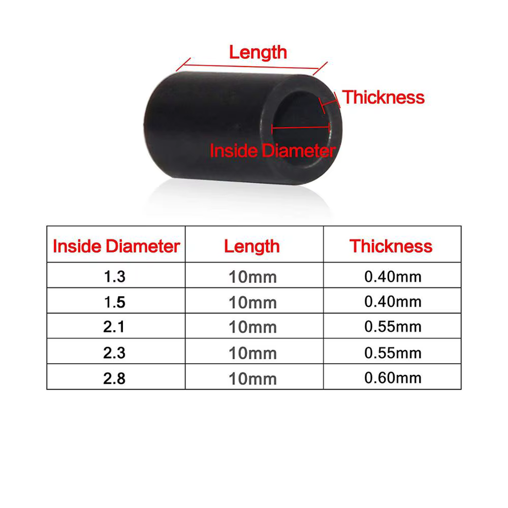 Conector línea pesca latón negro mate – Manguito engarce - imagen 4