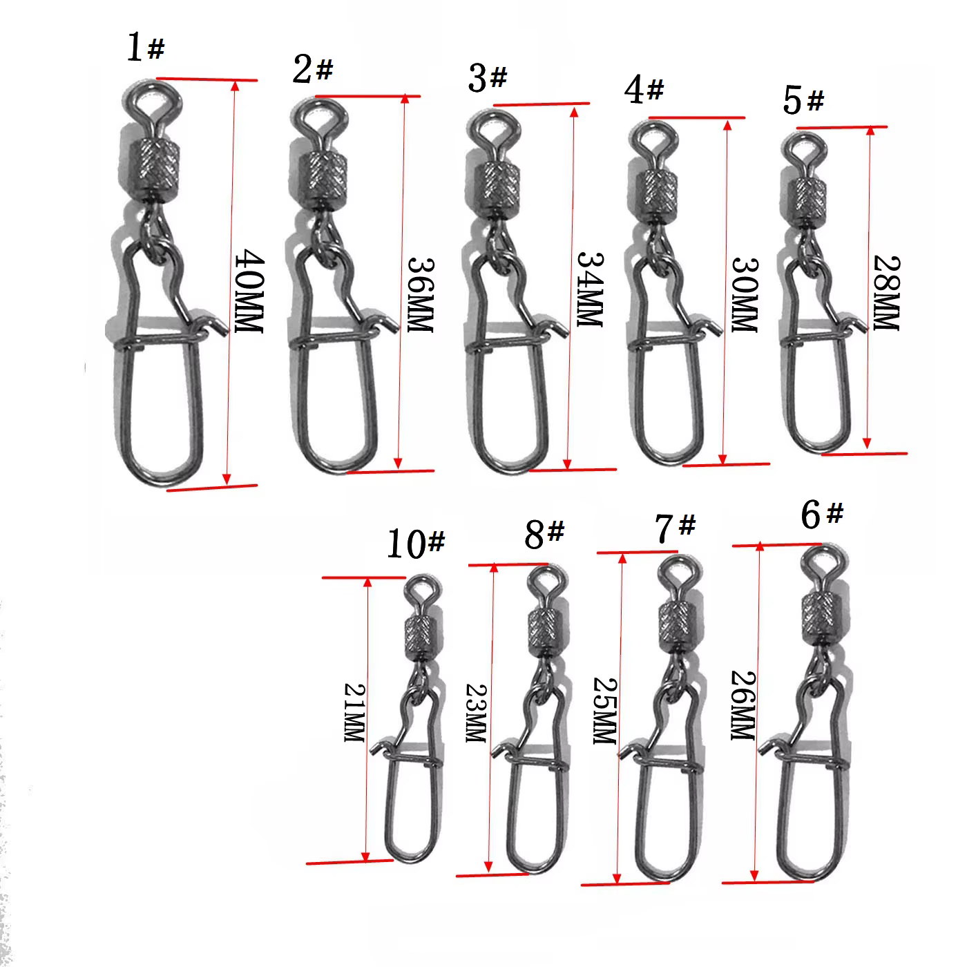 Conector giratorio de rodamiento para pesca