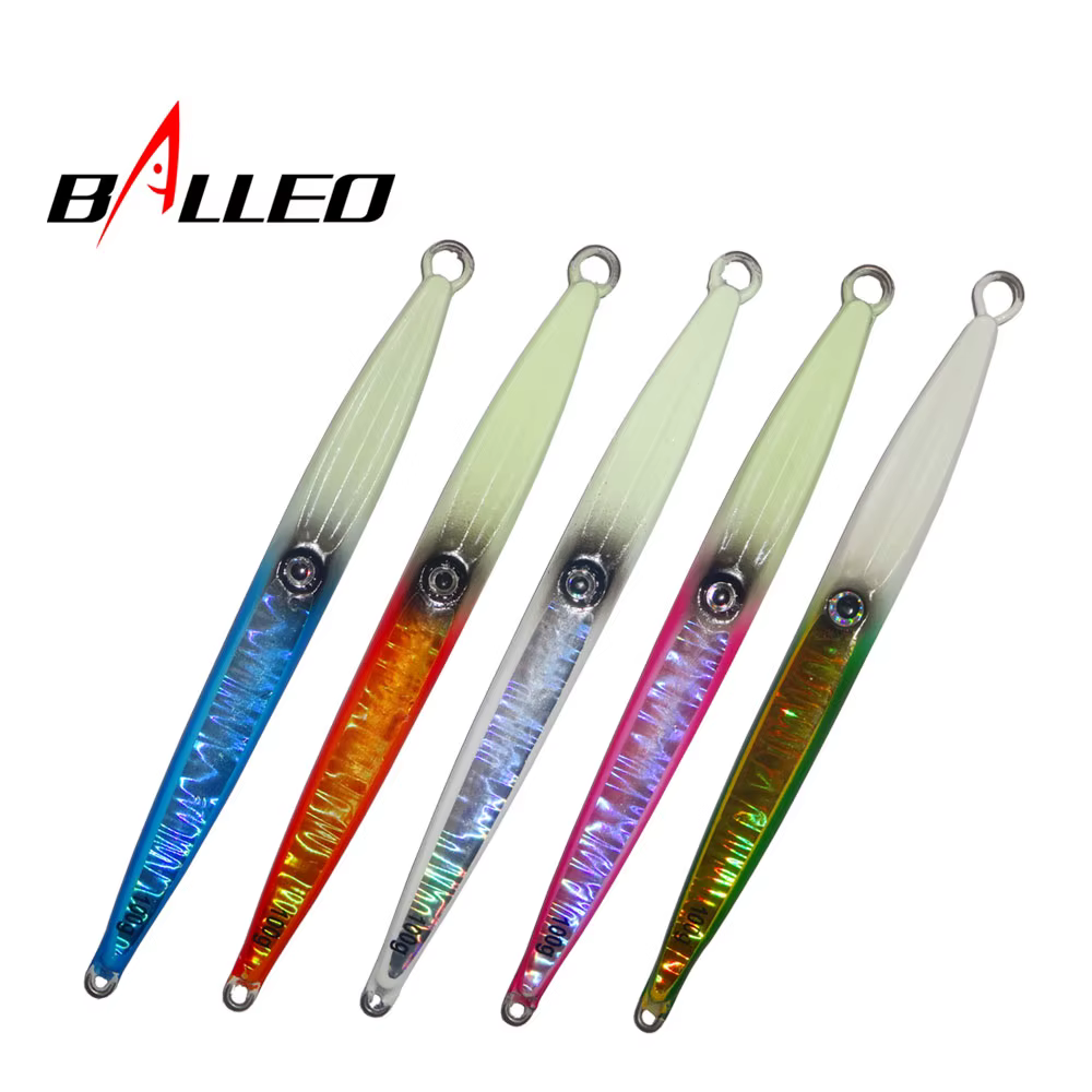 Balleo Señuelos Metalizados para Calamar – Cuchara con Anzuelo - imagen 2