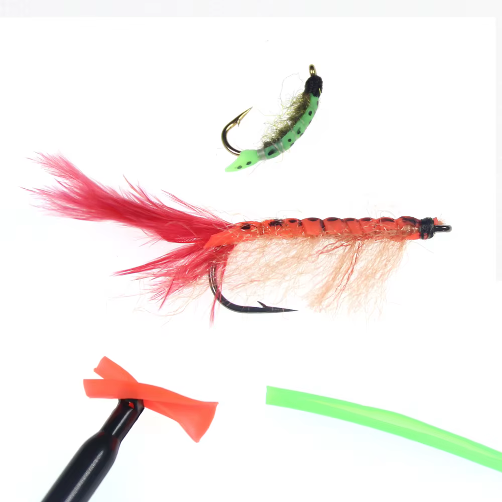 Tubo elástico para pesca con mosca