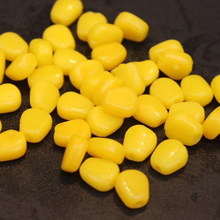 Cebo de carpa maíz simulado amarillo rojizo con aroma atrayente - imagen 2