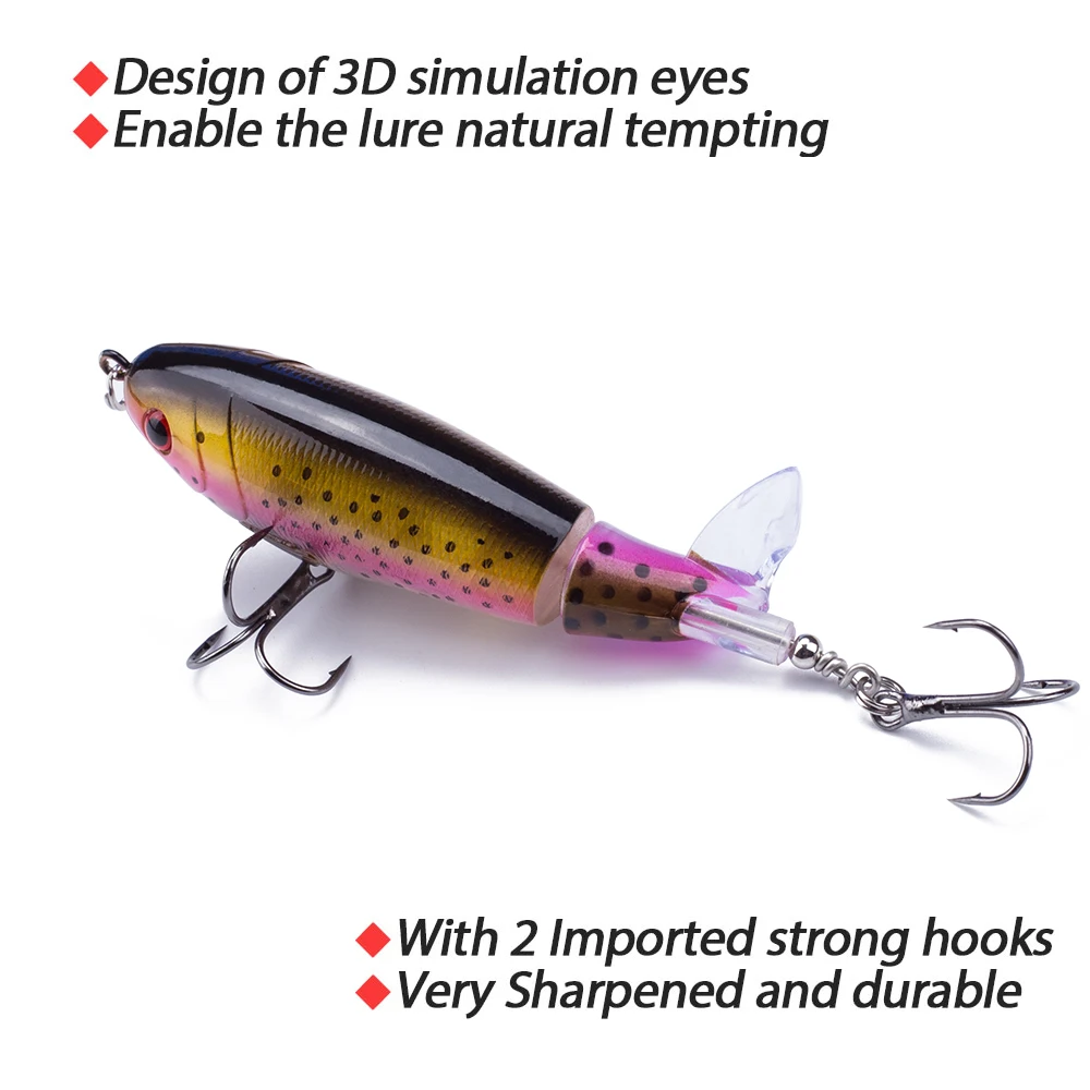Señuelo Hanlin Whopper Plopper – Cola giratoria para lubina - imagen 2