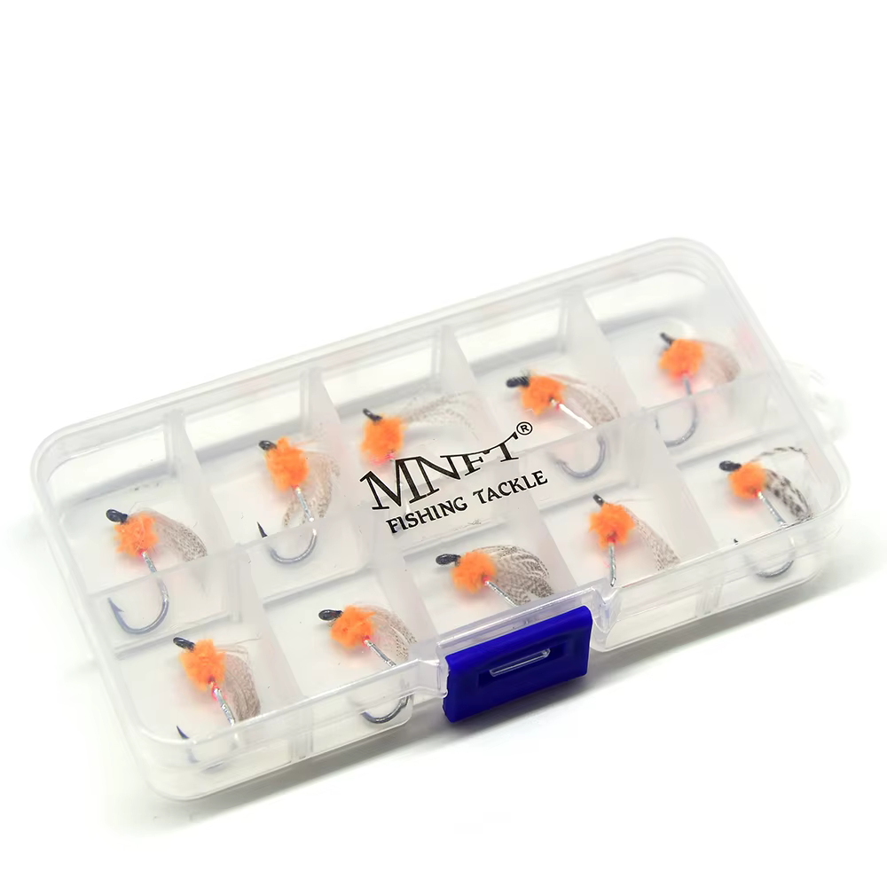 Ninfa Mayfly naranja MNFT – Pesca con mosca trucha - imagen 5