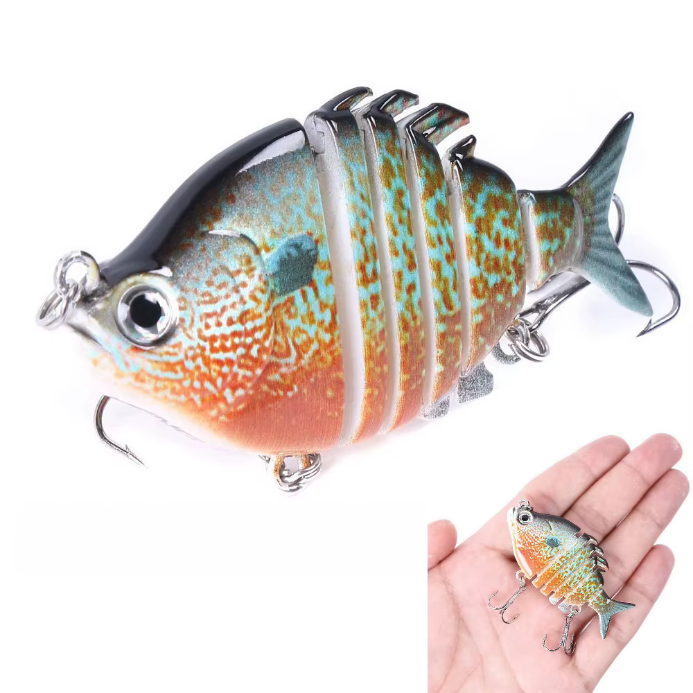 Swimbait Tilapia realista con anzuelo triple para lubina