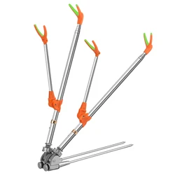 Soporte plegable para caña de pescar ajustable de acero inoxidable