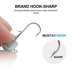 Mustad Ned Rig Jig Head para vinilo