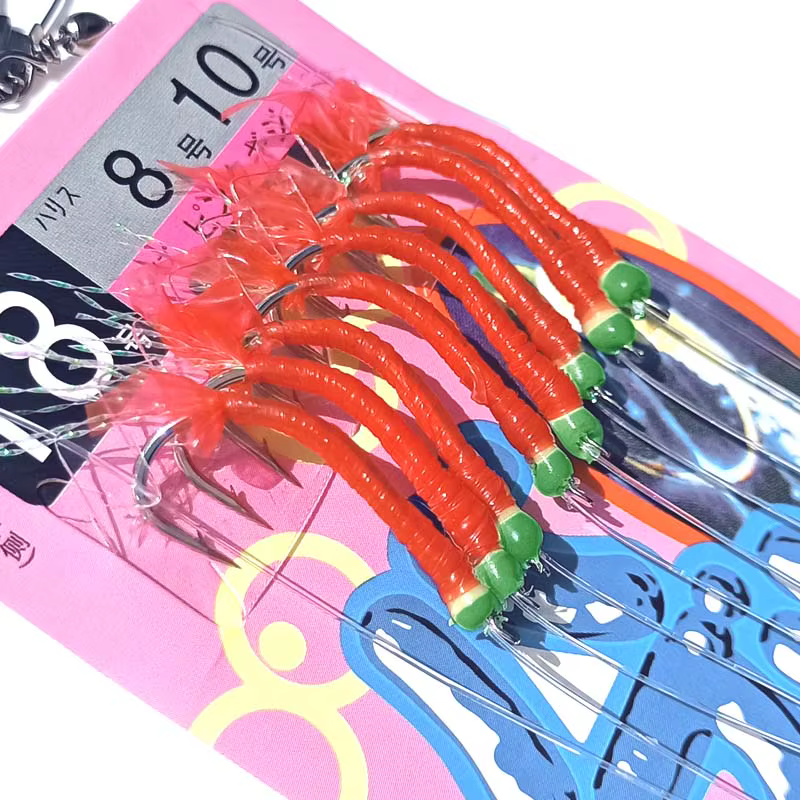 Aparejo Sabiki Luminoso con Gamba para Pulpo