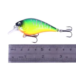 Señuelo Crankbait cuadrado 7cm – Escamas láser para lubina y lucio