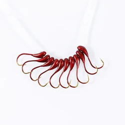 Anzuelos Jig Head Rojo – Plomo con Vinilo para Hielo