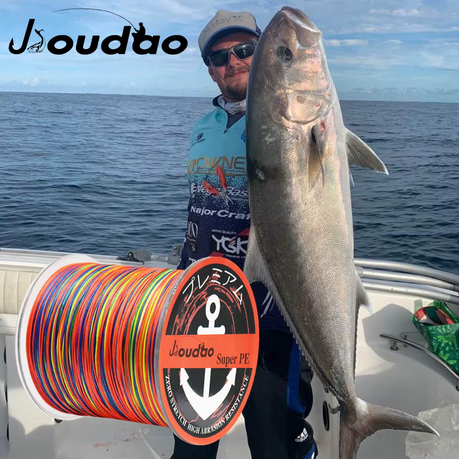Hilo PE trenzado 12 hebras – Resistente 40-205LB para mar - imagen 2