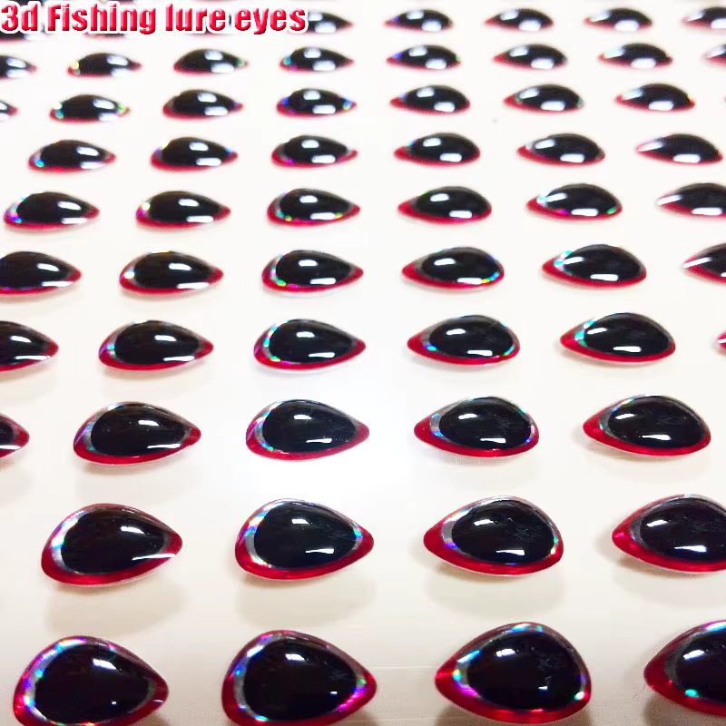 Ojos 3D triangulares para señuelo – 4 tamaños (6-9mm), 3 colores - imagen 4