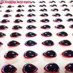 Ojos 3D triangulares para señuelo – 4 tamaños (6-9mm), 3 colores