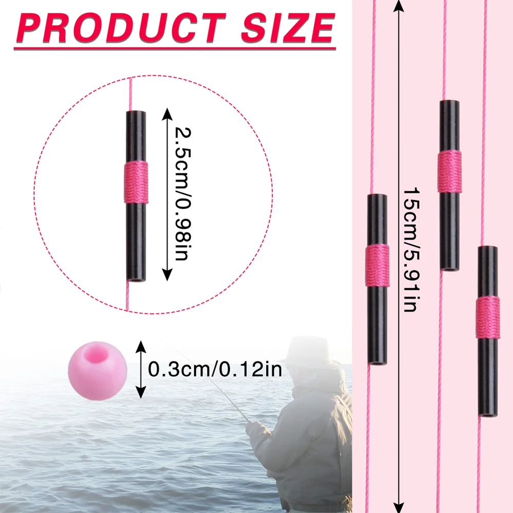 Slip Bobber Stop con cuentas plásticas Accesorios de aparejos - imagen 5