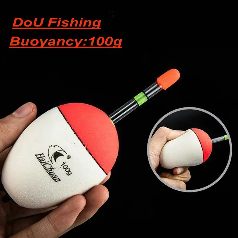 Flotador de burbujas luminoso EVA con tubo cebo para pesca mar y carpa - imagen 4