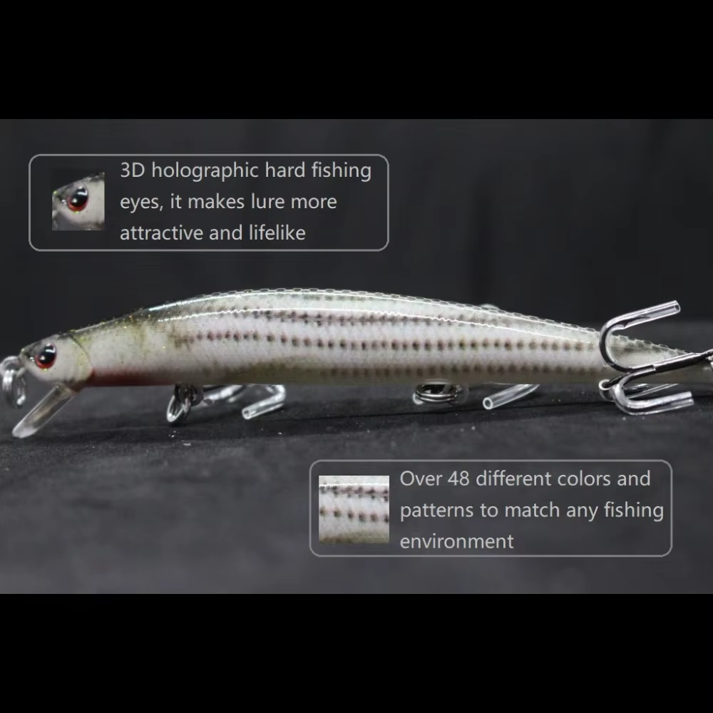WLure HM616 Señuelo de pesca realista 12 cm, 11,7 g, cuerpo alargado - imagen 3