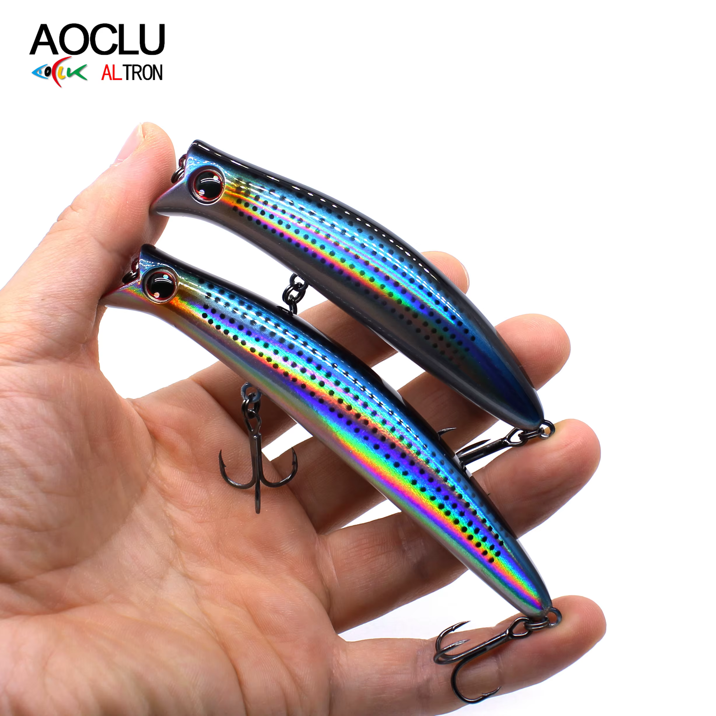 Wobbler Flotante AOCLU con Sonajero – Señuelo para Lubina y Trucha - imagen 4