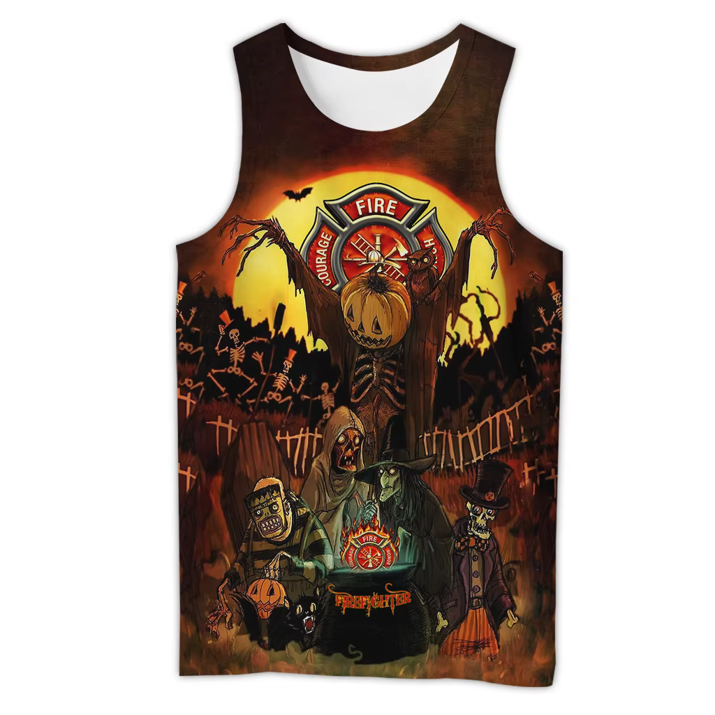 Chaleco de pesca Chucky con estampado 3D calavera unisex
