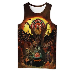 Chaleco de pesca Chucky con estampado 3D calavera unisex