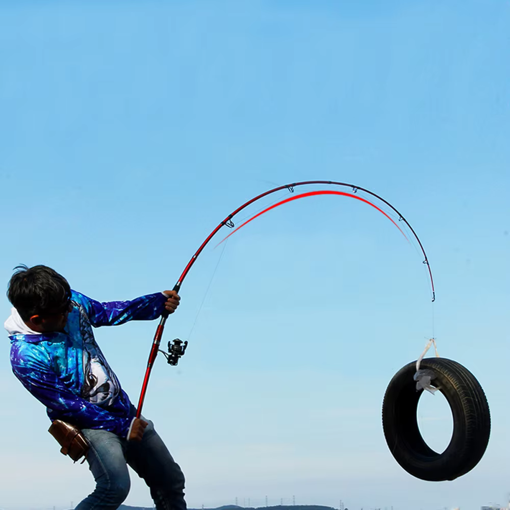 Caña jigging de alto carbono 30 kg 1,8-2,4 m 3 secciones agua salada - imagen 4