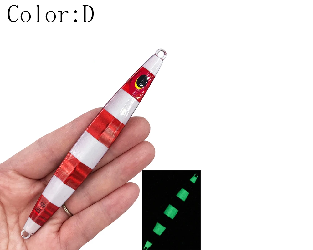 Aspecto del señuelo en distintos colores