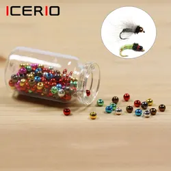 Icerio Cabezas de latón para ninfas, streamers y bugs