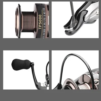 Carrete Giratorio TP 7000 – Carbono para Pesca Marina - imagen 3