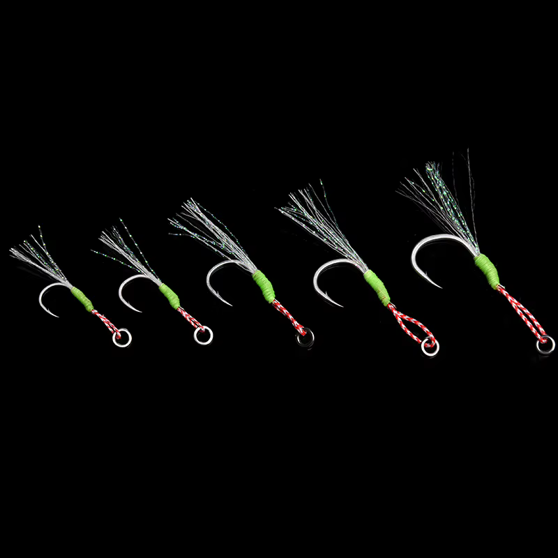 Anzuelo Luminoso ALLBLUE con Pluma PE y Anillo – Jigging 10-80g - imagen 5