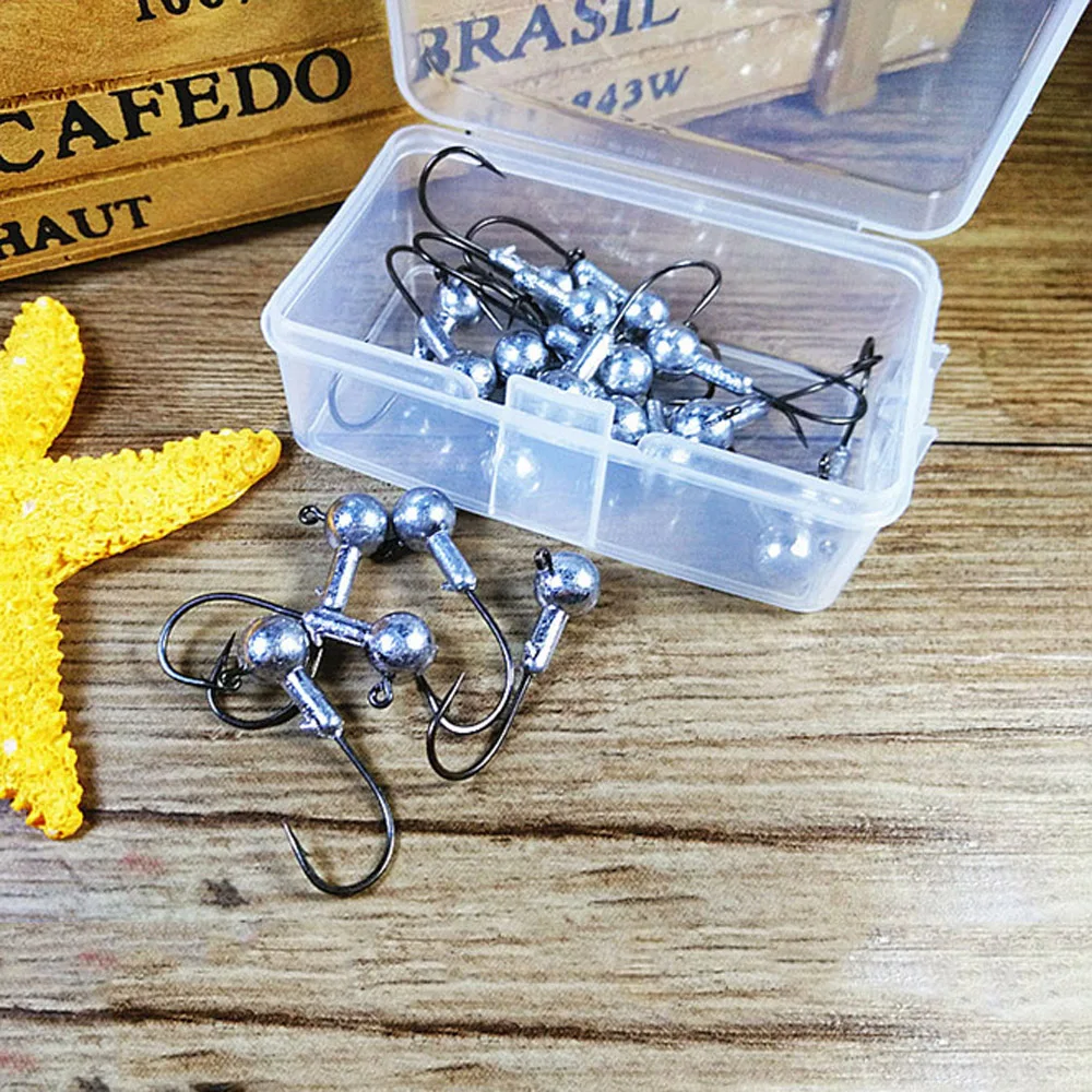 Cabeza de Jig con púas metálicas para vinilos – Invierno mar