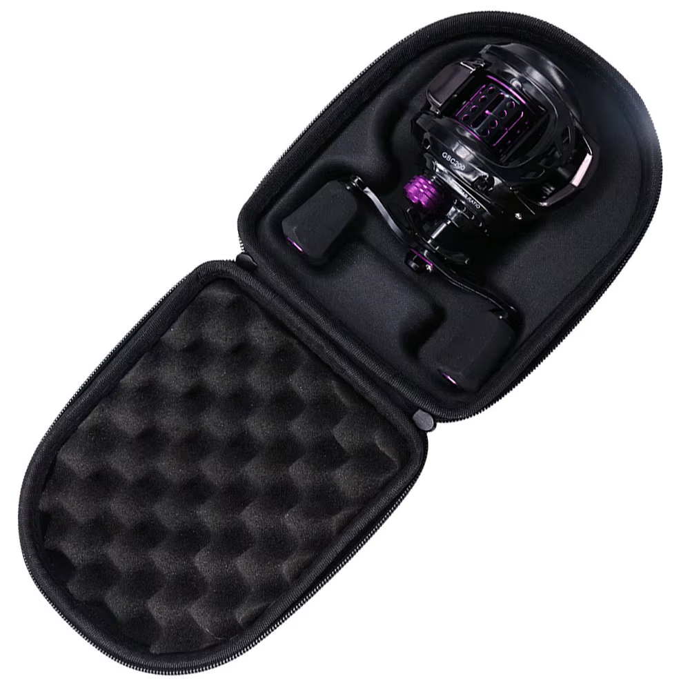 Funda de EVA para carretille de baitcasting vista lateral