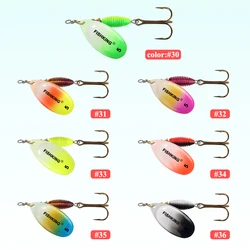 Spinnerbait NGB metal con anzuelo triple – Señuelo giratorio para lucio