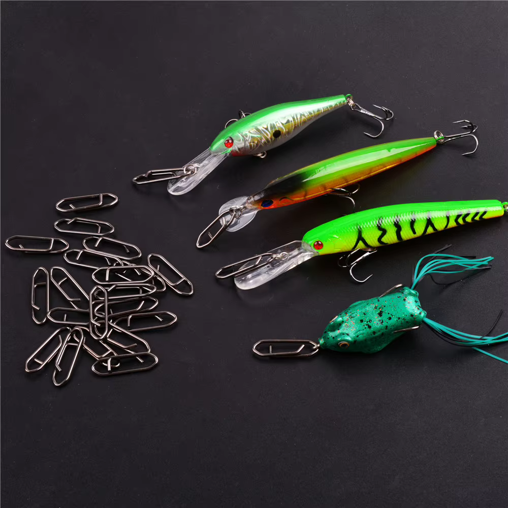 Clip rápido de acero inoxidable para crankbait - Conector de señuelo - imagen 2
